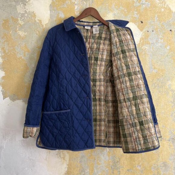 Vintage L.L. Bean Quilted Jacket, Women’s XS Petite, Thermal, Winter, Chore Coat - Picture 14 of 15